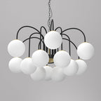 żyrandol Cambridge (glass 2815) black/brass 12xE14