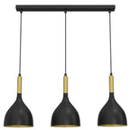 żyrandol line bar Noak black/gold 3xE27