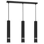 żyrandol Reno black/chrome 3xGU10