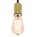kinkiet Flame black/gold 2xE27