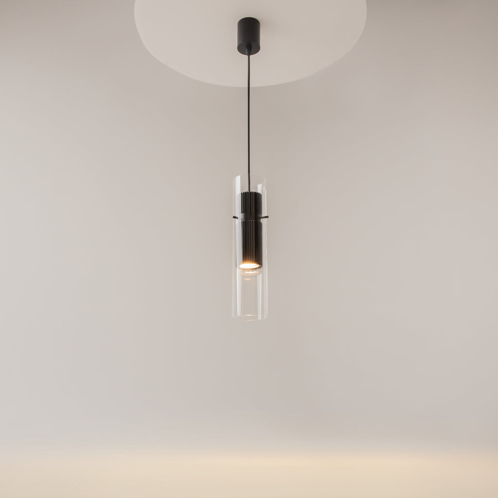 Maytoni Lampa wisząca Dynamics - Aluminium - Czarny MOD326PL-01B