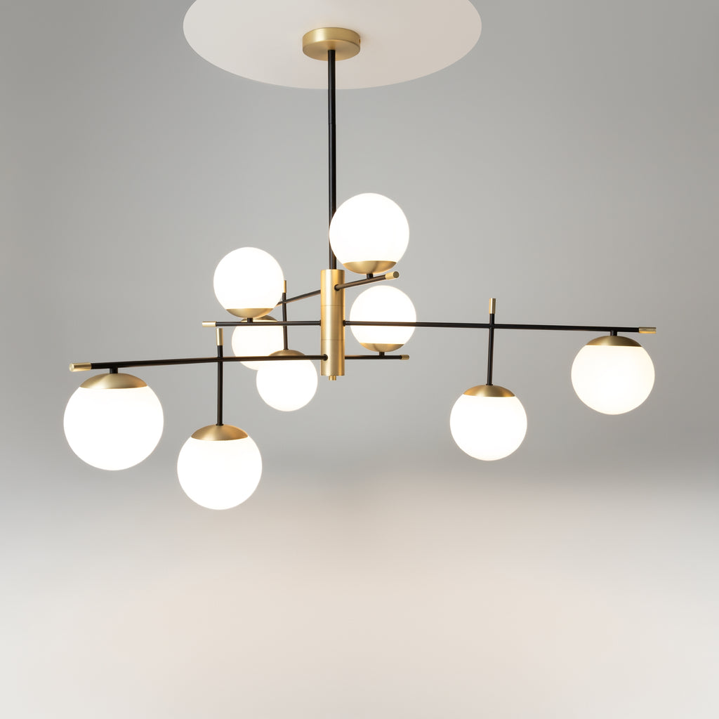 Maytoni Lampa wisząca Nostalgia - Metal - Czarny MOD048PL-09G