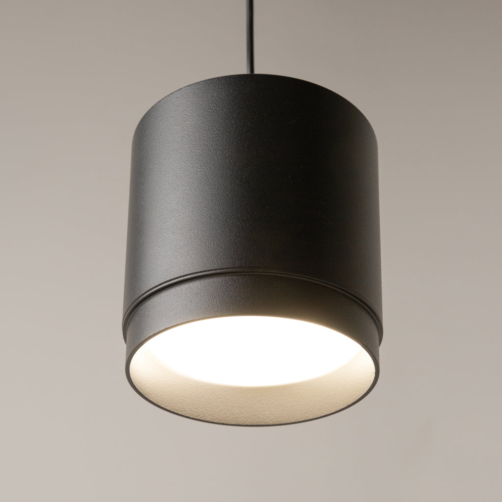 Maytoni Lampa wisząca Polar - Aluminium + tworzywo sztuczne - Czarny P088PL-GX53-B