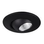 Maxlight Oprawa wpuszczana Yuca Round Tilted - Metal - Czarny H0105