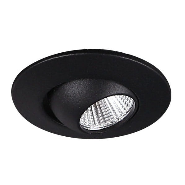Maxlight Oprawa wpuszczana Yuca Round Tilted - Metal - Czarny H0105