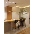 Maxlight Lampa wisząca Trio I - Stal nierdzewna + akryl - Czarny P0310