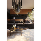 Maxlight Lampa wisząca Organic - Stal nierdzewna + akryl - Czarny P0419D