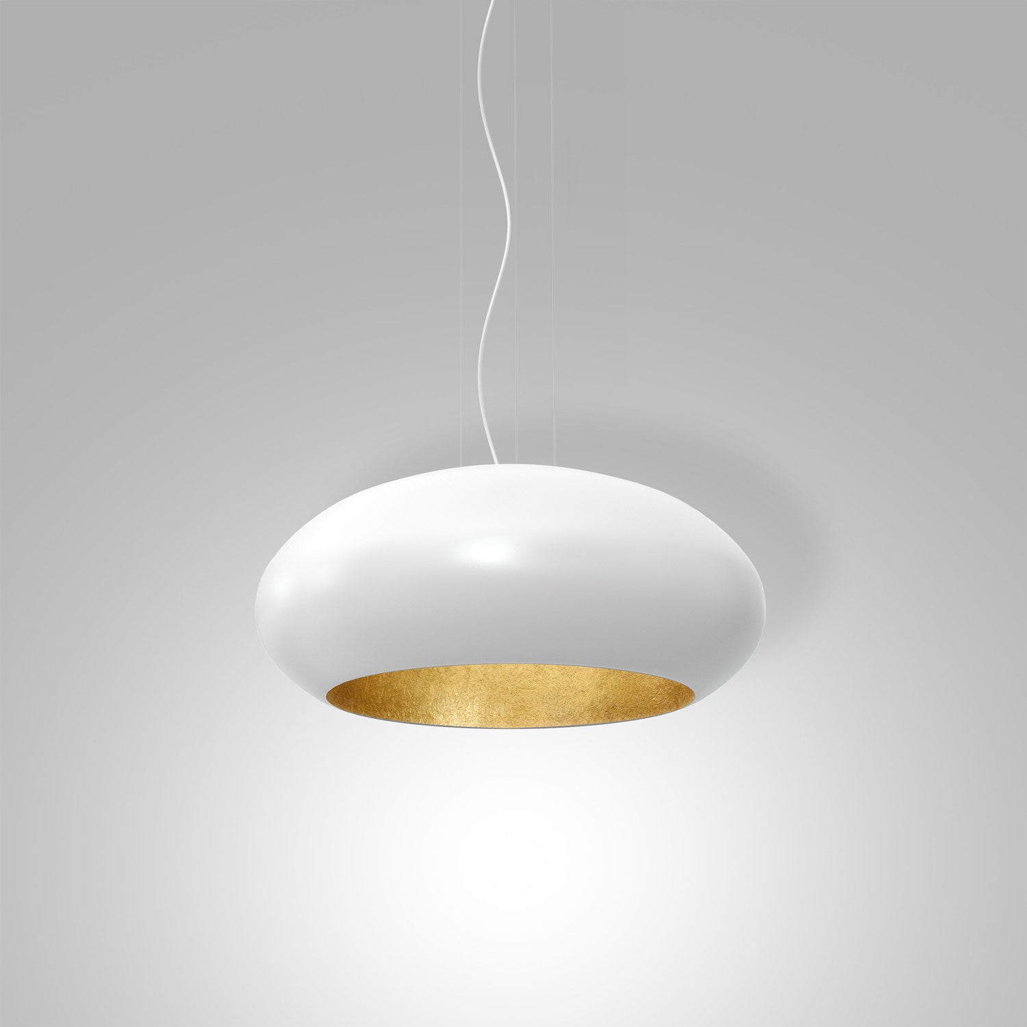 żyrandol Compo oval (dia 700) white/gold 1xE27