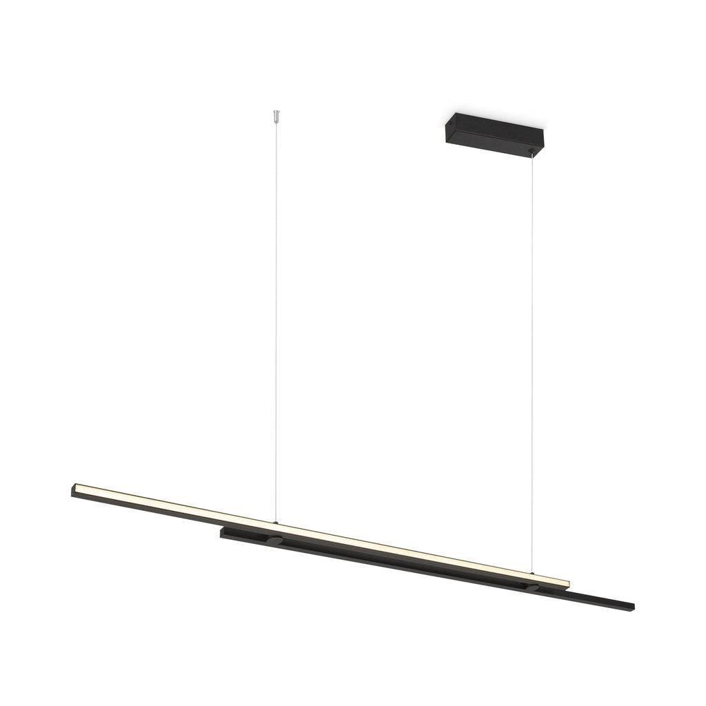 Maytoni Lampa wisząca Halo - Aluminium - Czarny MOD005PL-L48BK