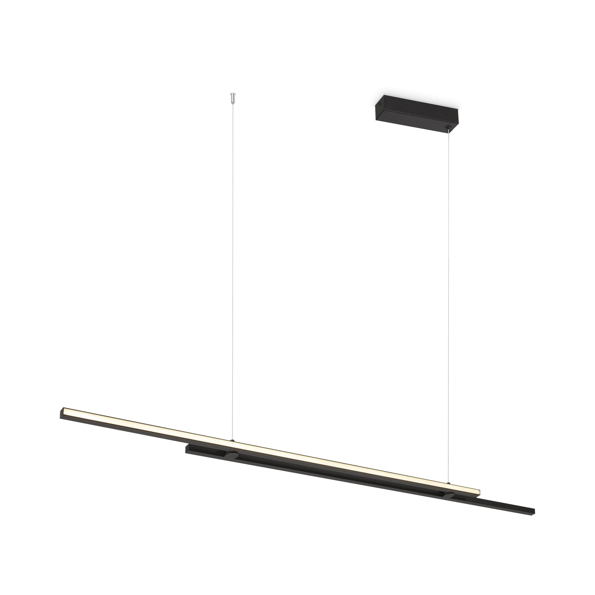 Maytoni Lampa wisząca Halo - Aluminium - Czarny MOD005PL-L48BK