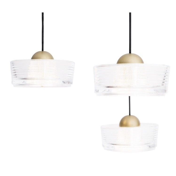 Maxlight Lampa wisząca Lipari III - Aluminium + akryl - Biały + złoty szczotkowany P0543