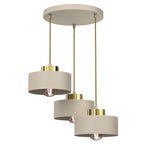 żyrandol Marti plate dia 300 mm beige/gold 3xE27