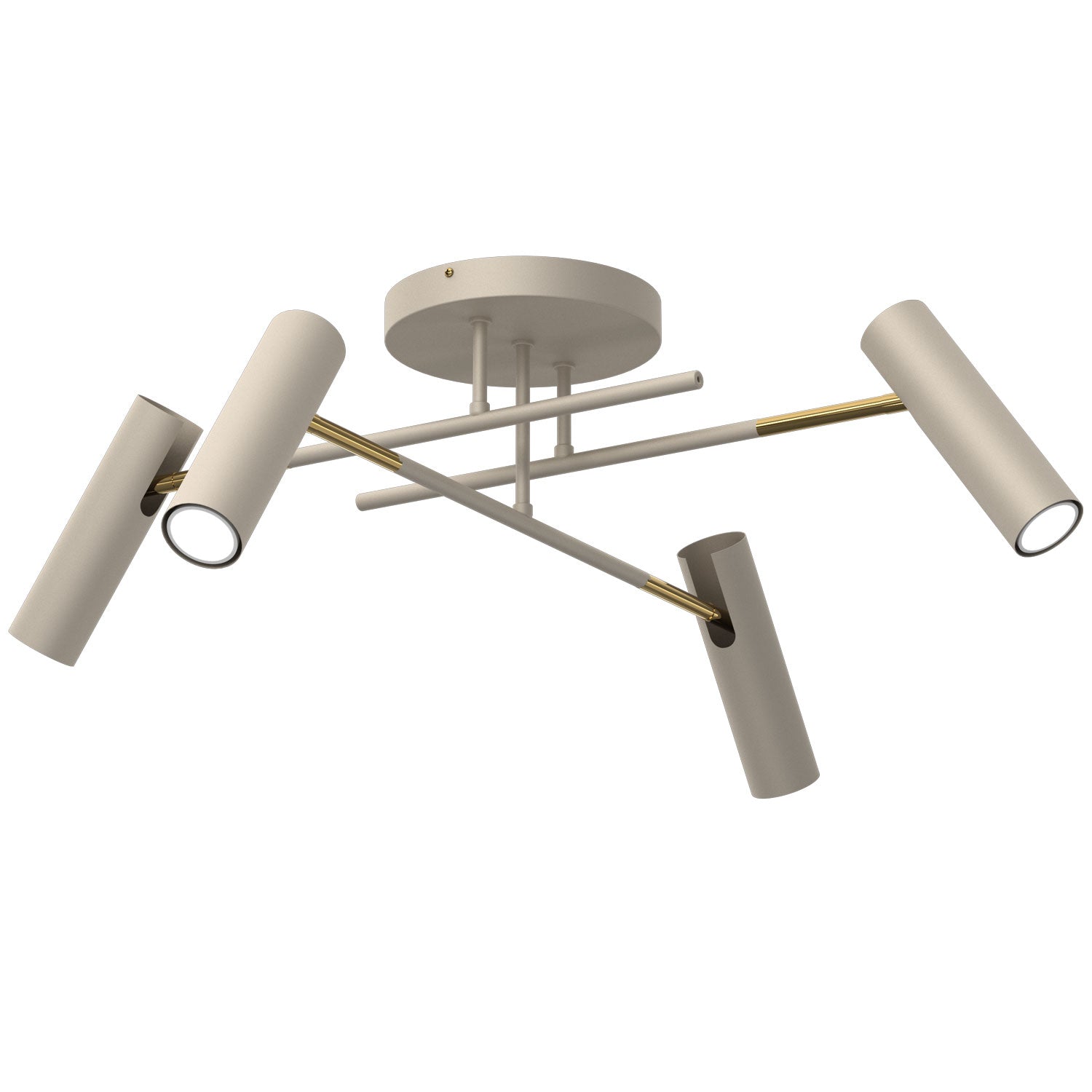 plafon prosty Axion beige/gold 4xGU10