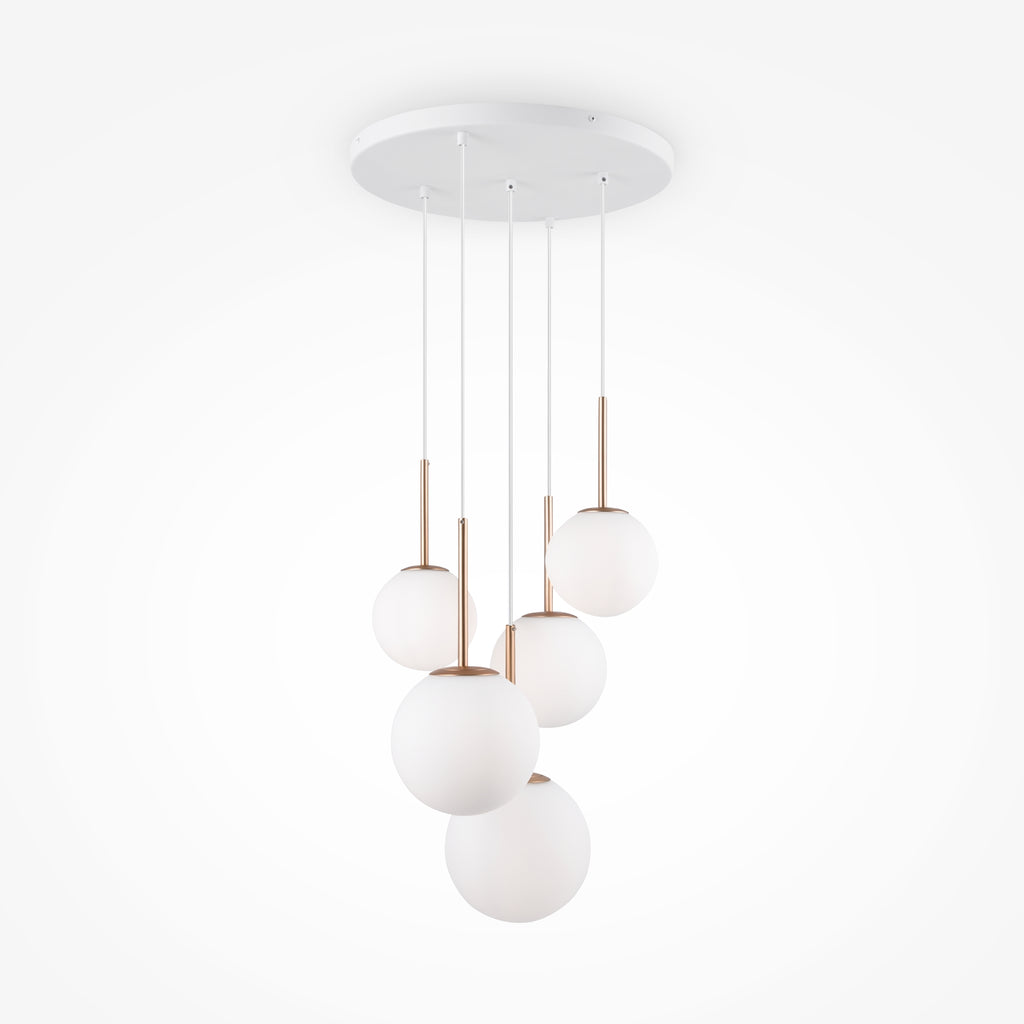 Maytoni Lampa wisząca Basic form - Metal - Złoty MOD321PL-05G