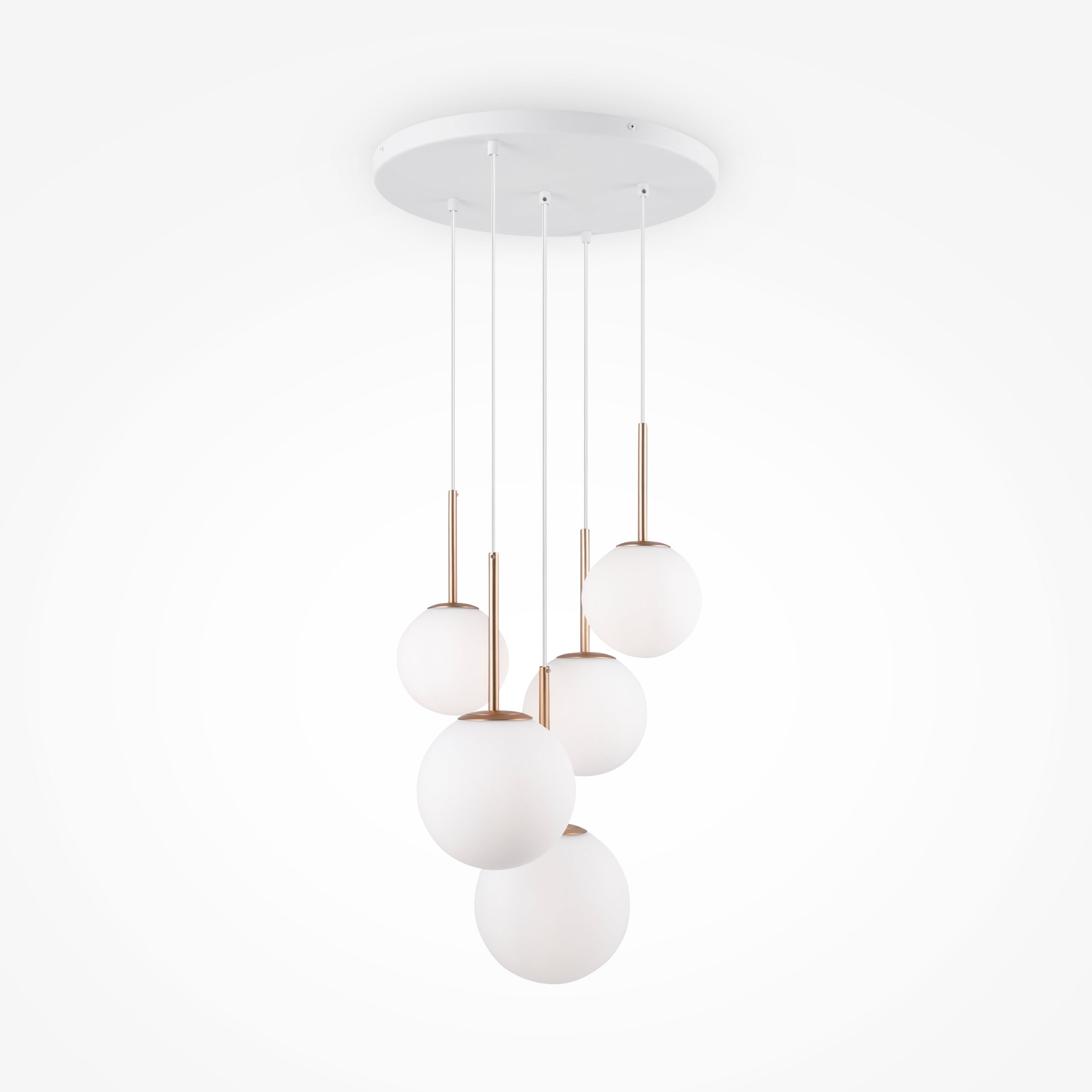 Maytoni Lampa wisząca Basic form - Metal - Złoty MOD321PL-05G