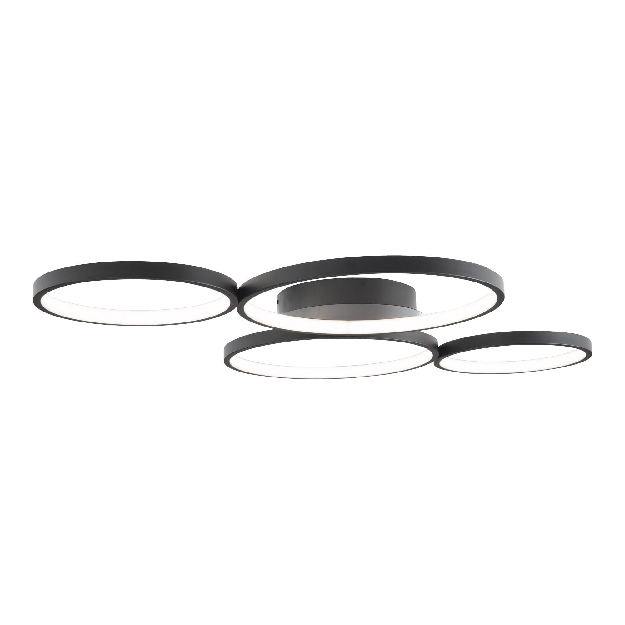 Maxlight Plafon Velvet - Aluminium + silikon - Czarny C0200