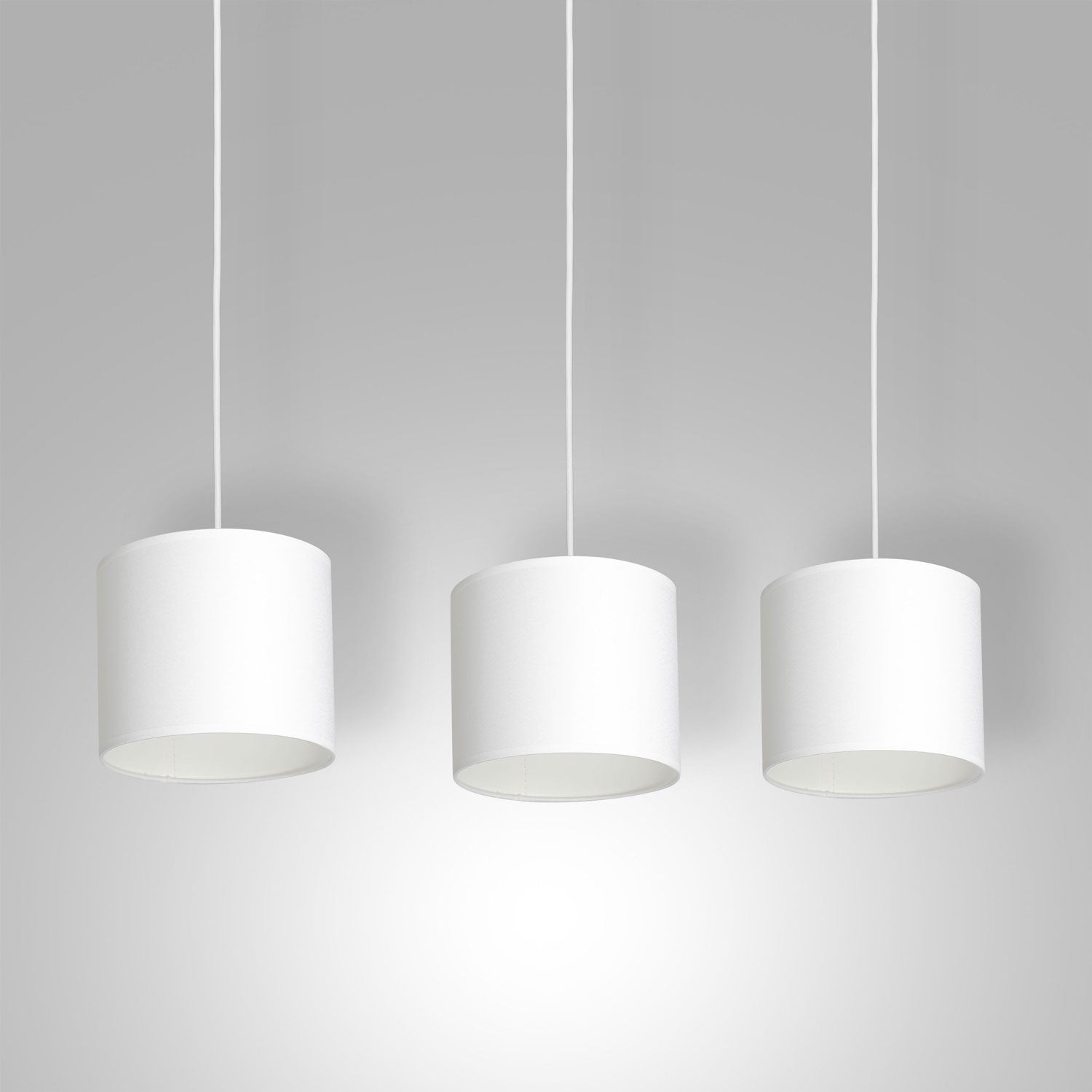 żyrandol Arden listwa, white, cylinder shade dia 180, h 150 white 3xE27
