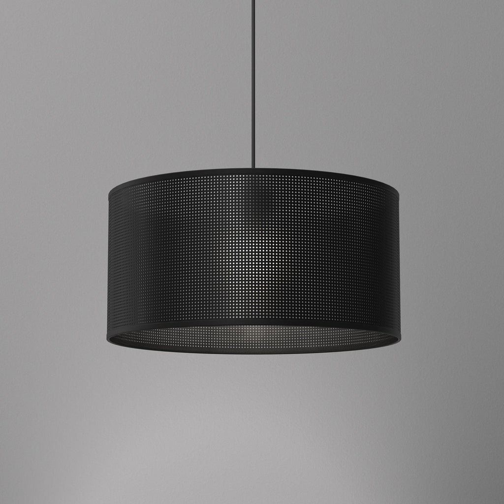 żyrandol Loft shade black, cylinder shade dia 400, h 200 black 1xE27