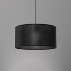 żyrandol Loft shade black, cylinder shade dia 400, h 200 black 1xE27