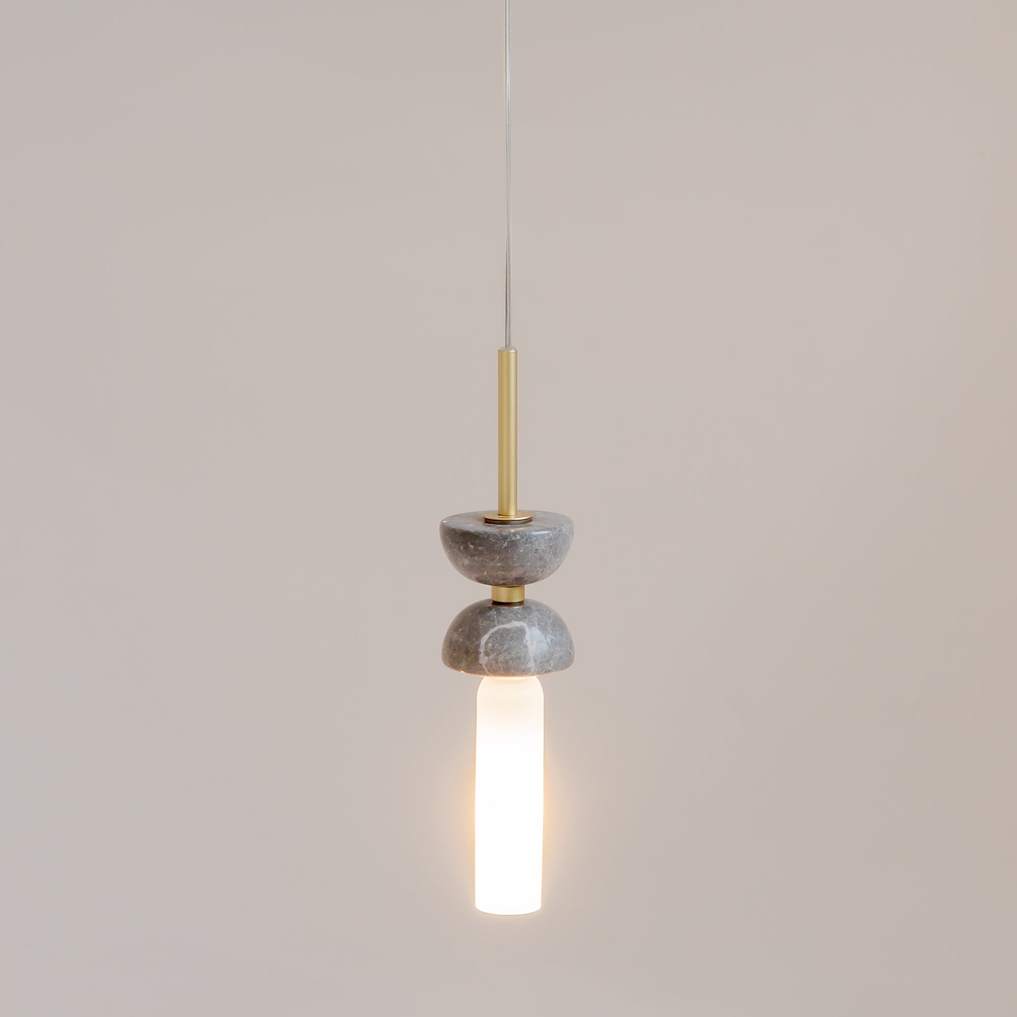 Maytoni Lampa wisząca Kyoto - Metal + marmur - Złoty MOD178PL-01GR