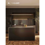 Maxlight Lampa wisząca Organic Horizon 150cm - Stal nierdzewna + akryl - Złoty P0360