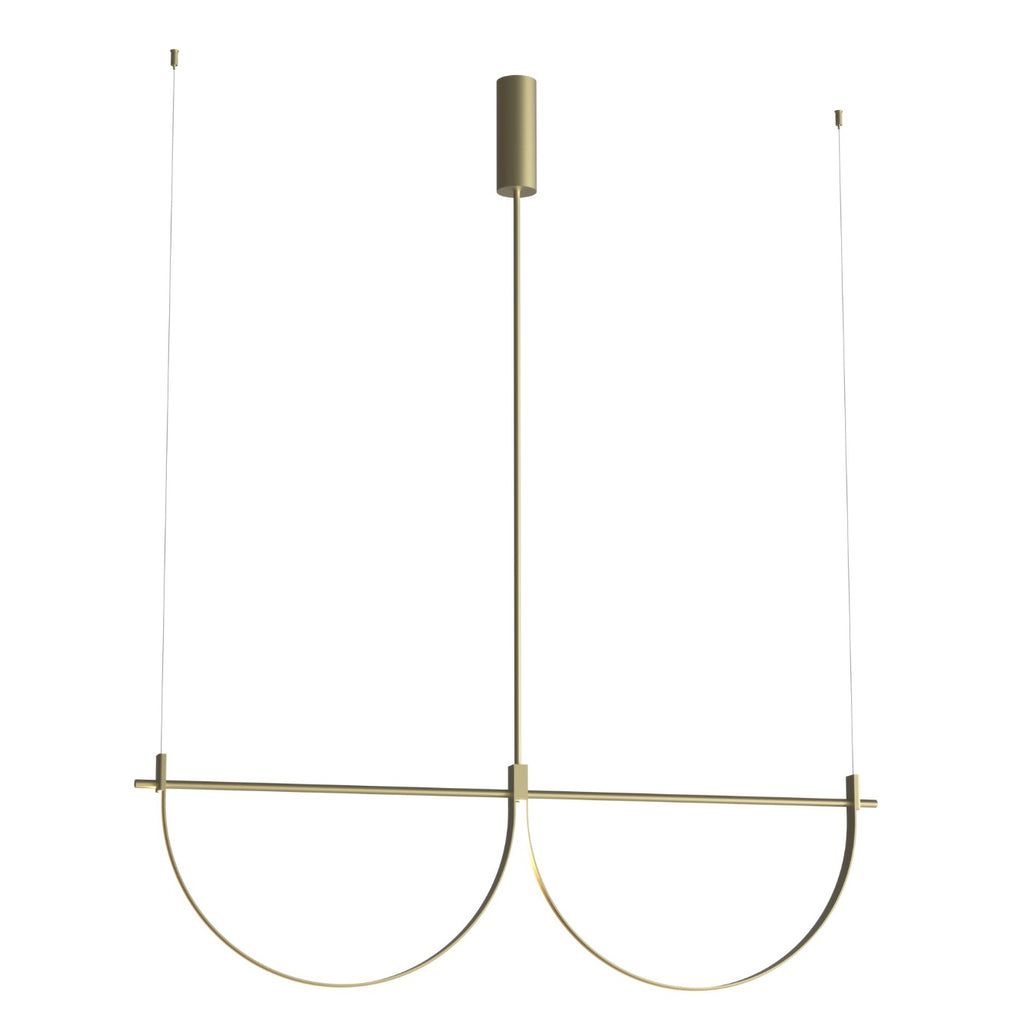 Maxlight Lampa wisząca Victoria 40W - Aluminium - Złoty P0689