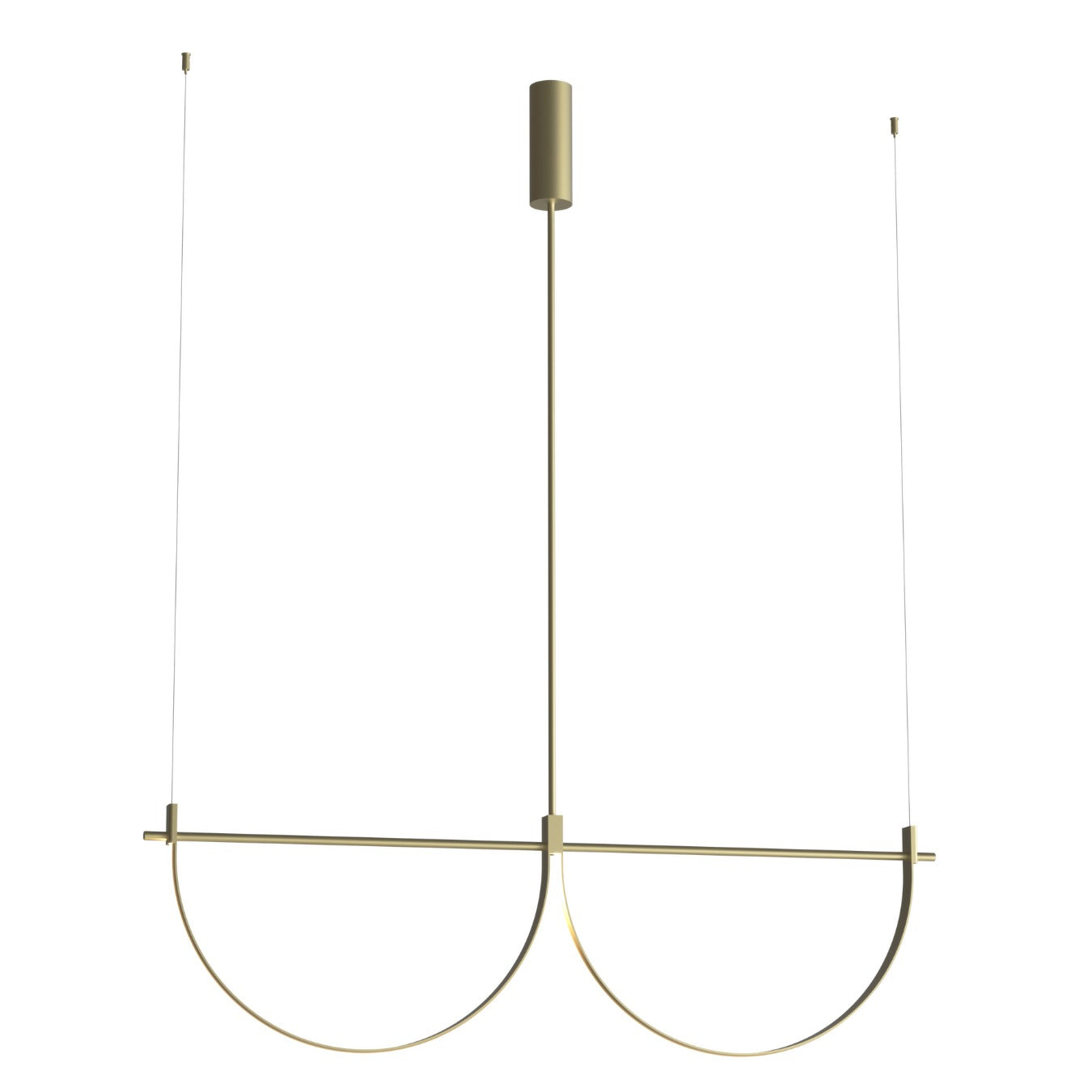 Maxlight Lampa wisząca Victoria 40W - Aluminium - Złoty P0689