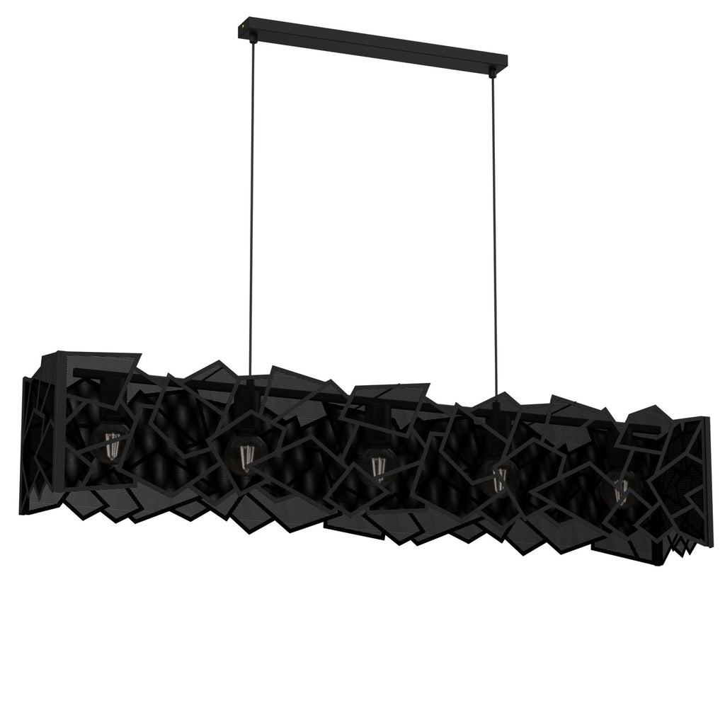 żyrandol Camo black 5xE27