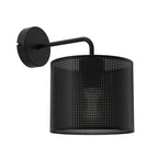 kinkiet Loft shade black, cylinder shade dia 180, h 150 black 1xE27