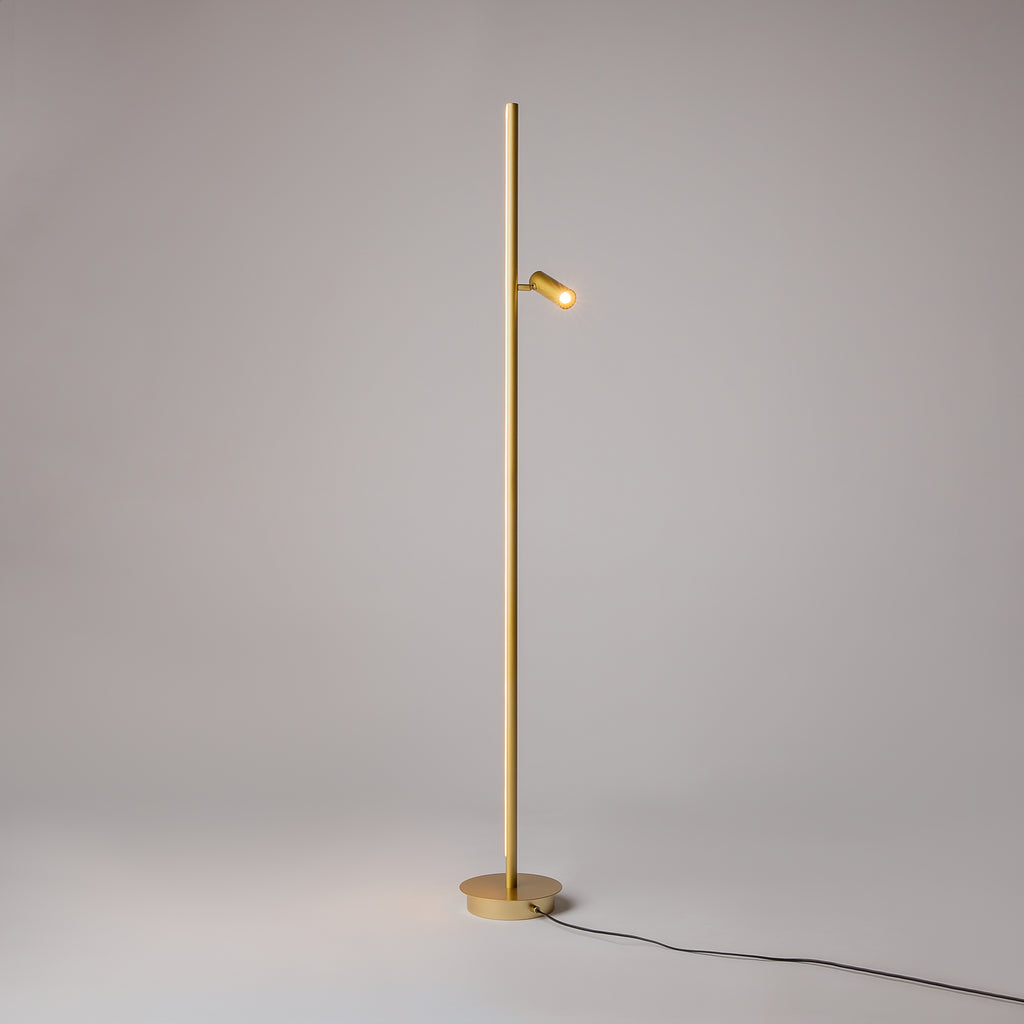 Maytoni Lampa podłogowa Thin - Aluminium - Mosiądz MOD395FL-L28BS3K