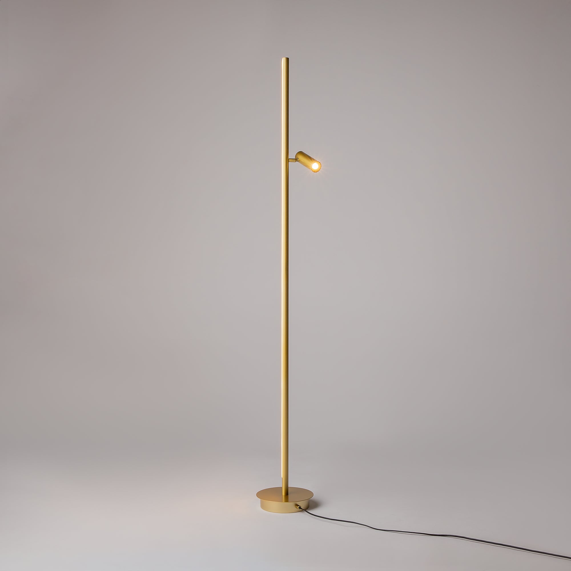 Maytoni Lampa podłogowa Thin - Aluminium - Mosiądz MOD395FL-L28BS3K