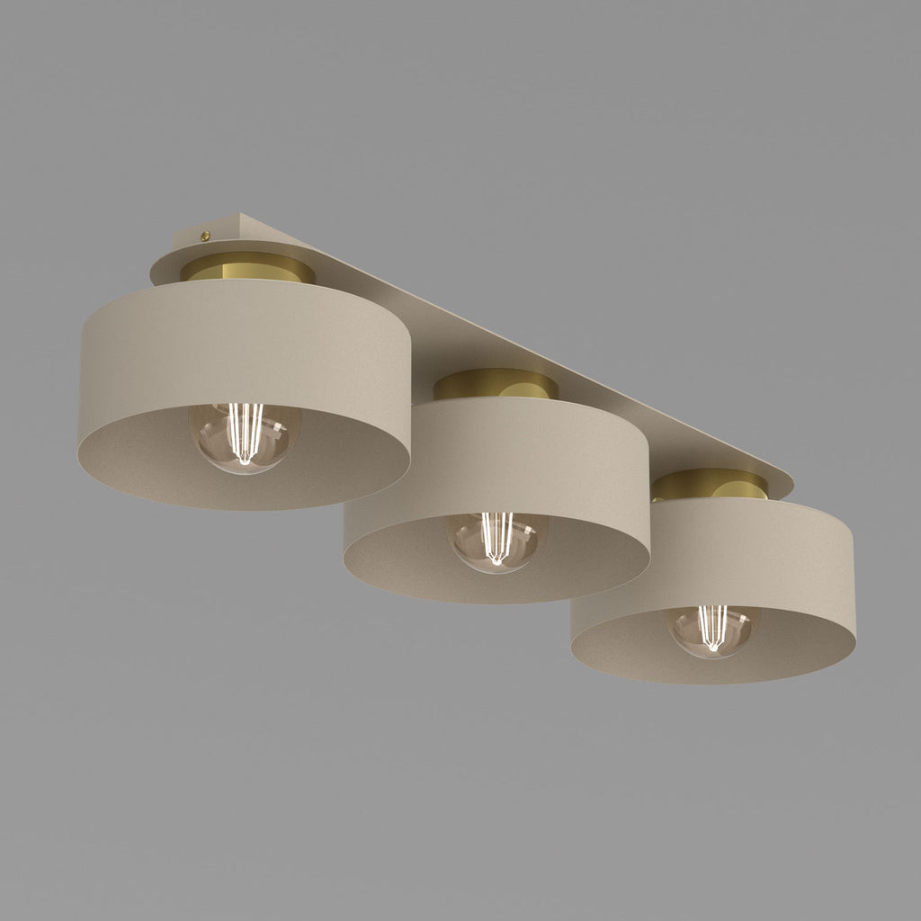plafon Marti beige/gold 3xE27