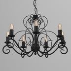 żyrandol Mauro black 7xE14
