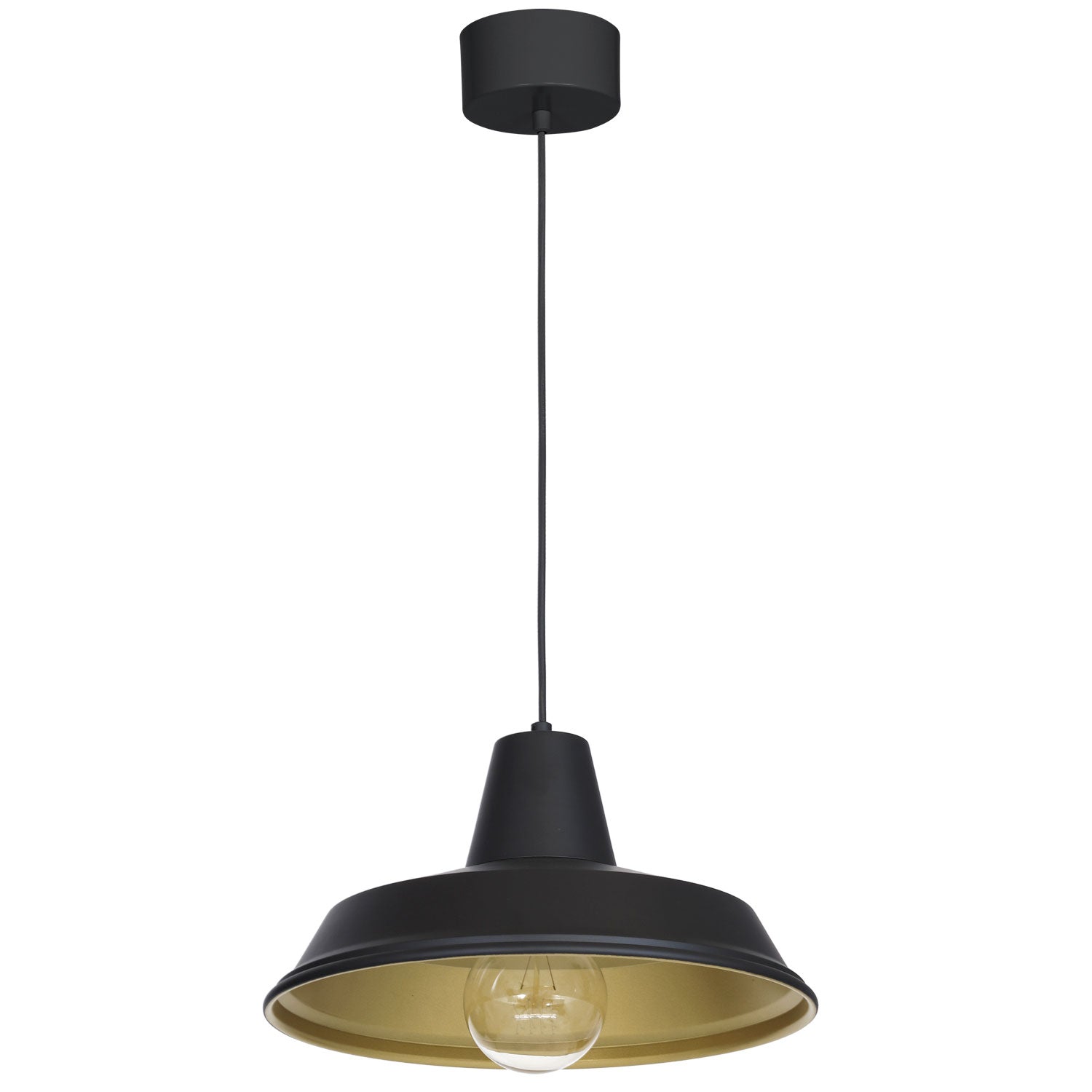 żyrandol Class black/gold 1xE27