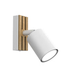 Spot Terra white/wood/white swivel 1xGU10 (Ceryfikat FSC 100%, SGSCH-COC-070615)