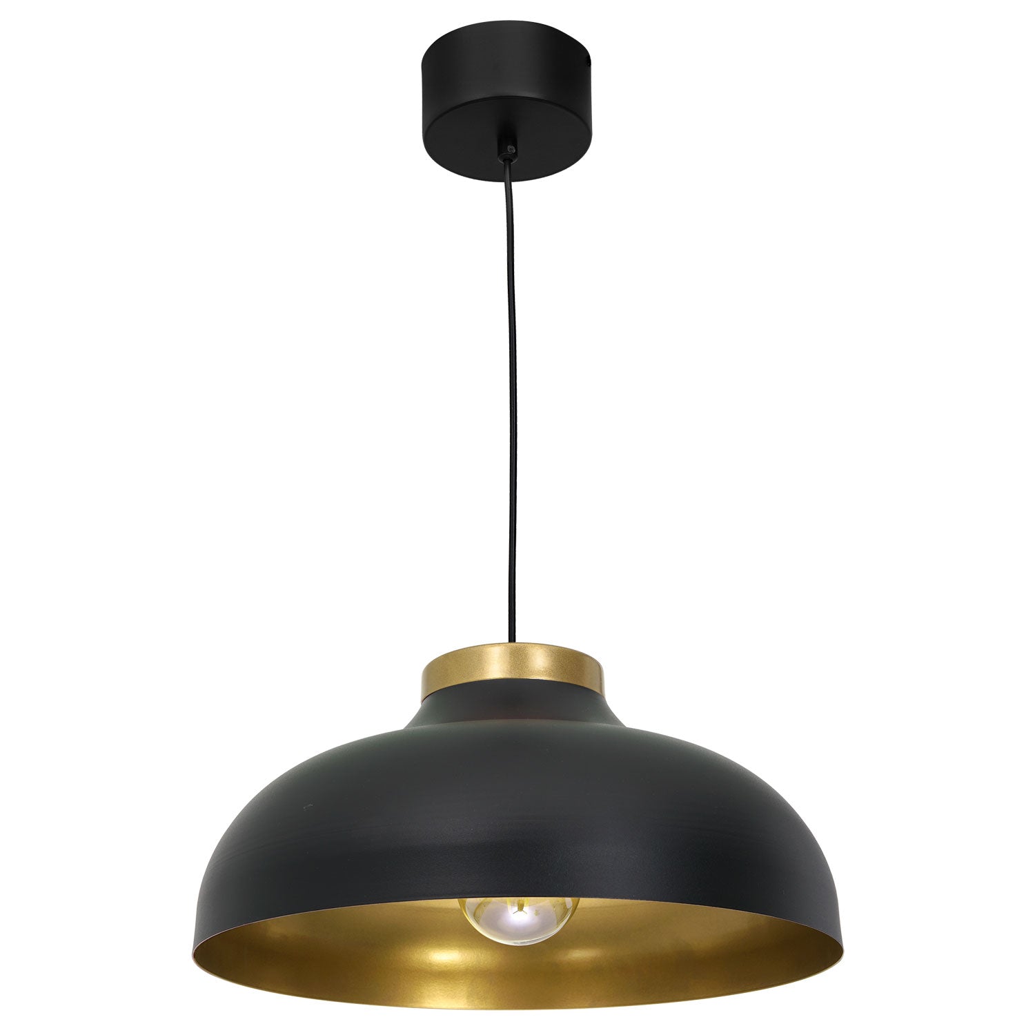 żyrandol Basca black/gold 1xE27
