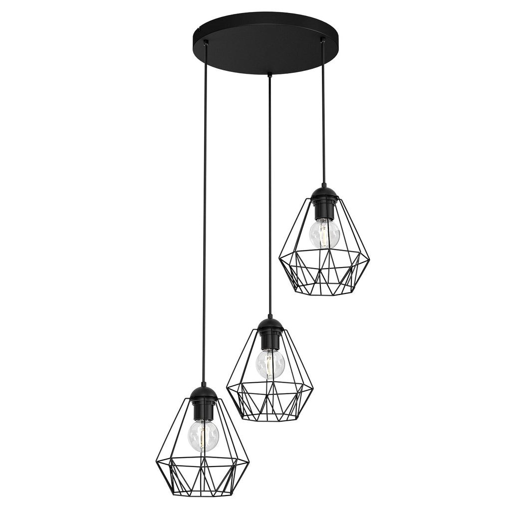 żyrandol Bergen plate 300 black 3