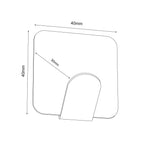 wall towel hanger - single white