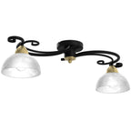 plafon Aurora black/brass 2xE27