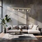 żyrandol Gote beige/gold 4xE27