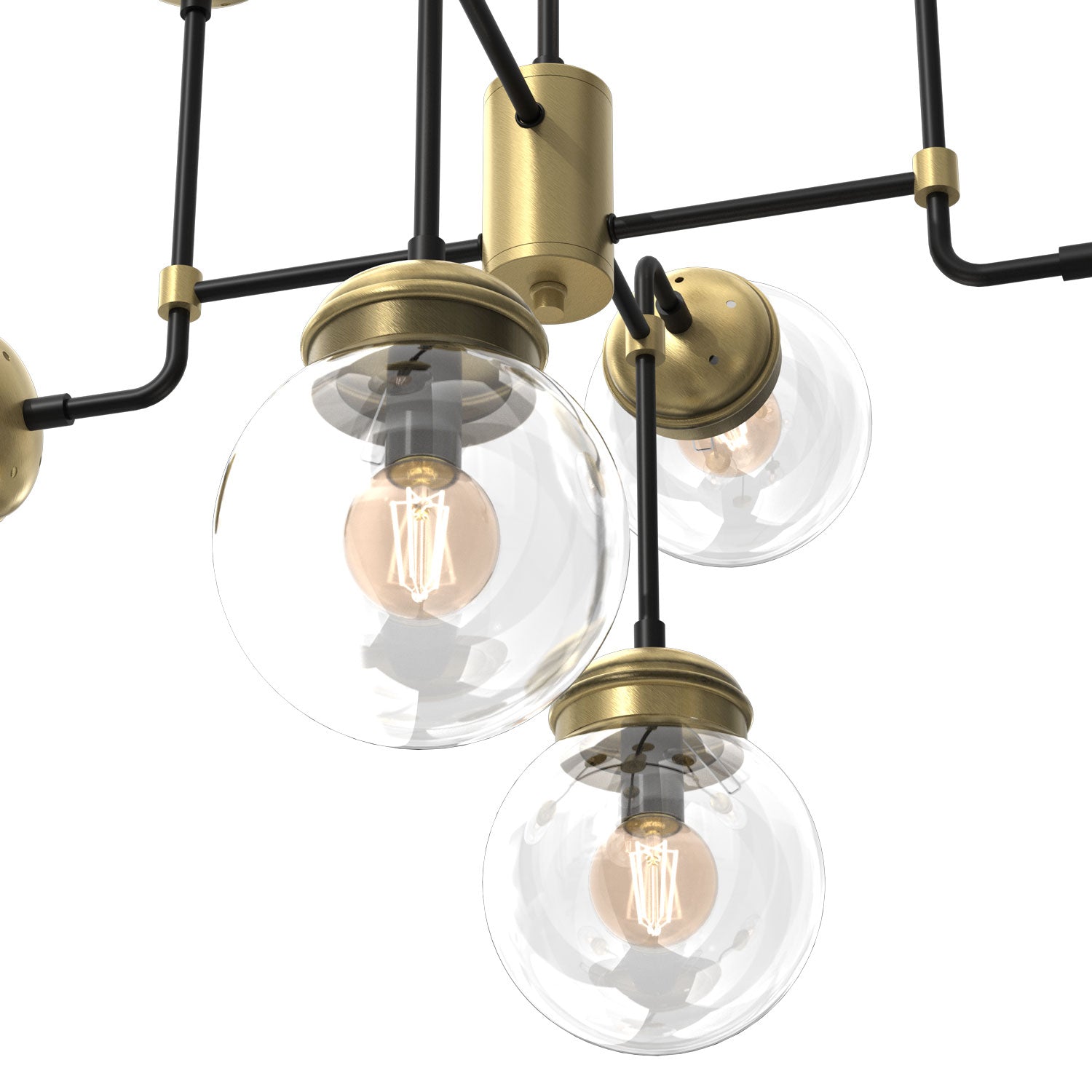 żyrandol Hydro transparent glass 8xE27