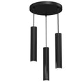 Luminex Żyrandol tarcza śr. 300 Raito 3xGU10 - Stal - Czarny LX-98