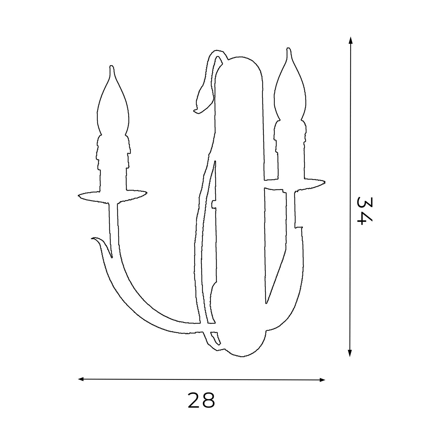 kinkiet Loara 2xE14