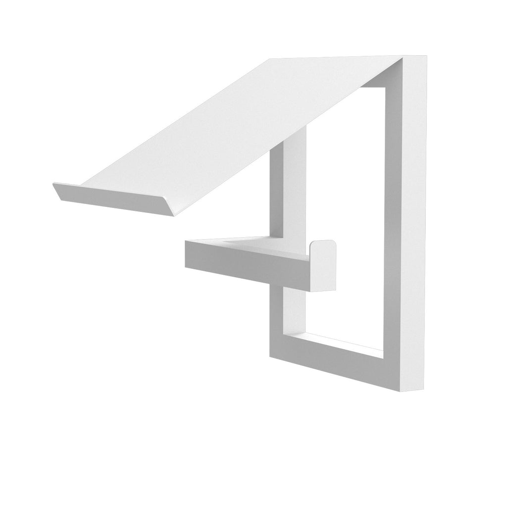 wall maunted toilet paper dispenser with tray, white