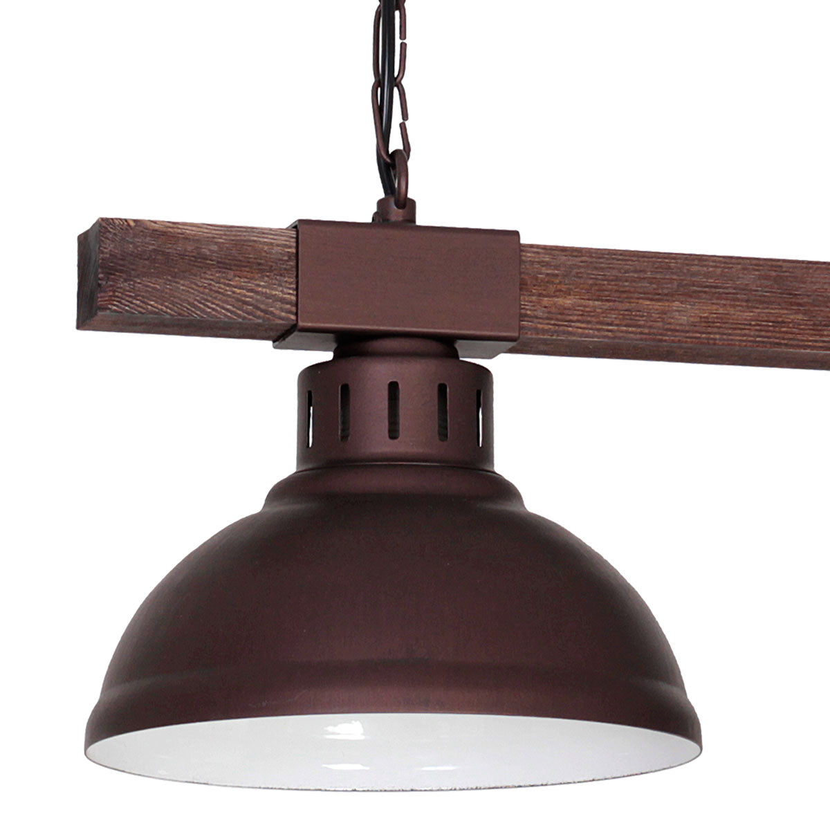 żyrandol Hakon dark wood 2xE27