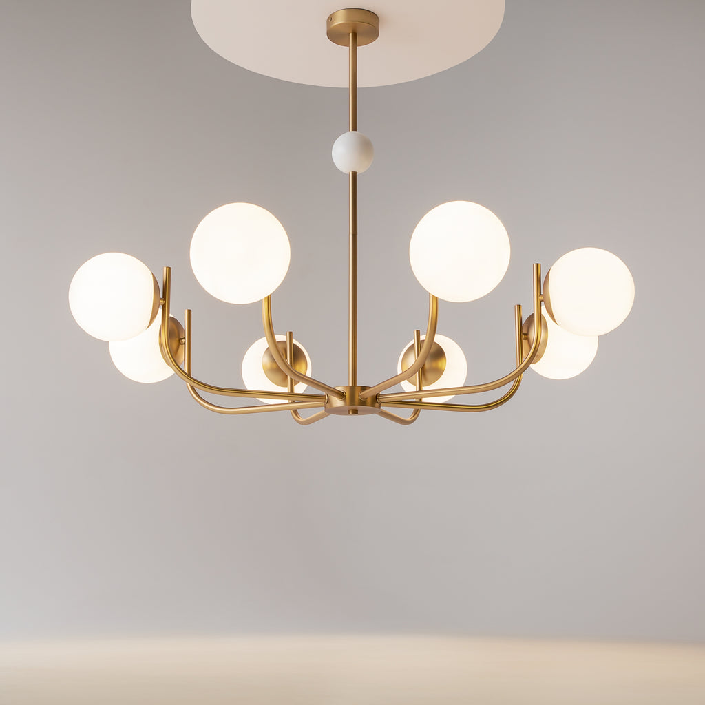 Maytoni Lampa wisząca Rendez-vous - Metal - Brąz MOD109PL-08BS