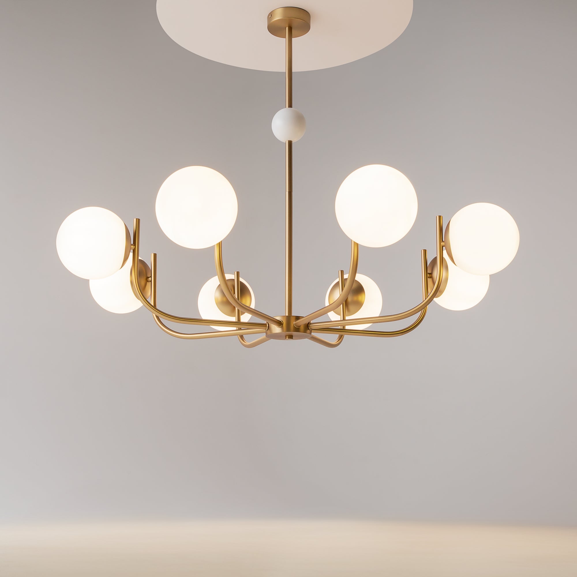 Maytoni Lampa wisząca Rendez-vous - Metal - Brąz MOD109PL-08BS