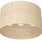 plafon Rattan cylinder shade dia 400 h 200 3xE27