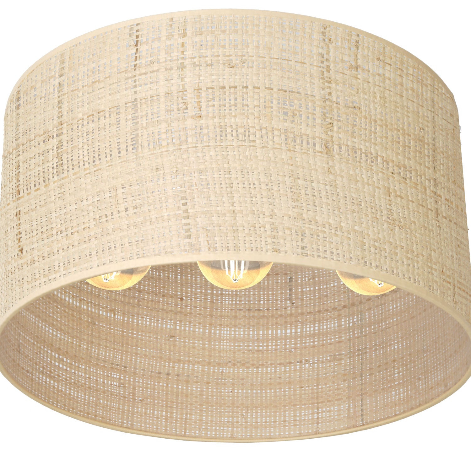 plafon Rattan cylinder shade dia 400 h 200 3xE27