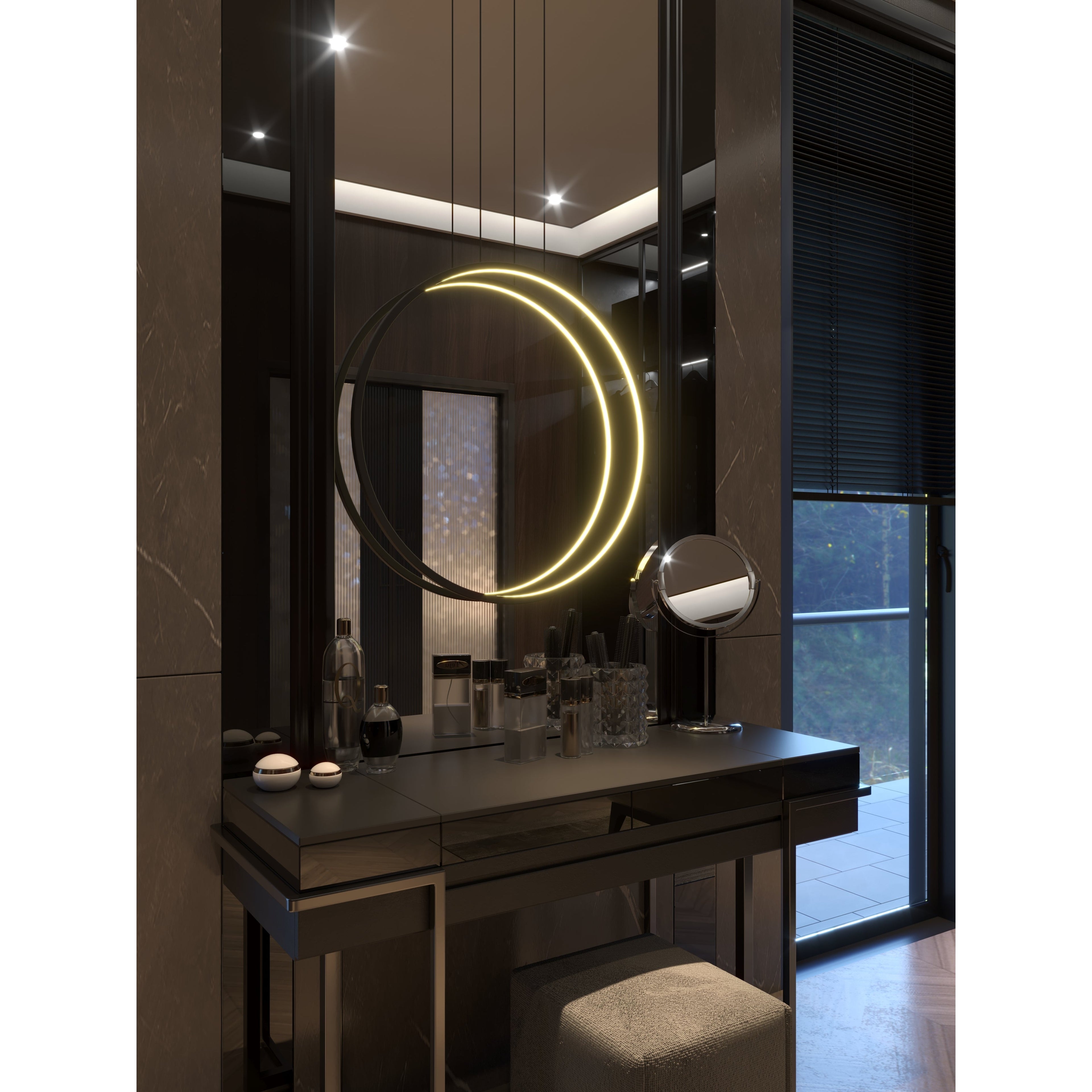 Maxlight Lampa wisząca Visual Ver 24W - Aluminium + silikon - Czarny P0652